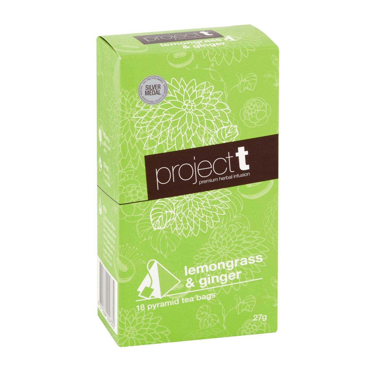 Project T Lemongrass & Ginger Pyramid Tea Bags 18pk