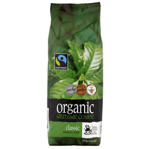 Bean Ground & Drunk Organic Classic Fairtrade Coffee Beans 250g
