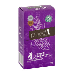 Project T English Breakfast Pyramid Tea Bags 18pk