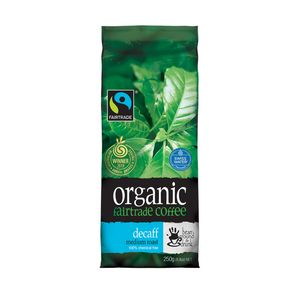 Bean Ground & Drunk Organic Swiss Water Decaff Fairtrade Coffee Beans 250g