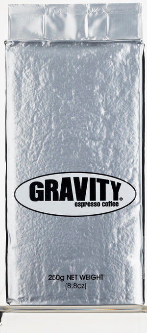 Gravity Espresso Organic Ground Coffee 250g.