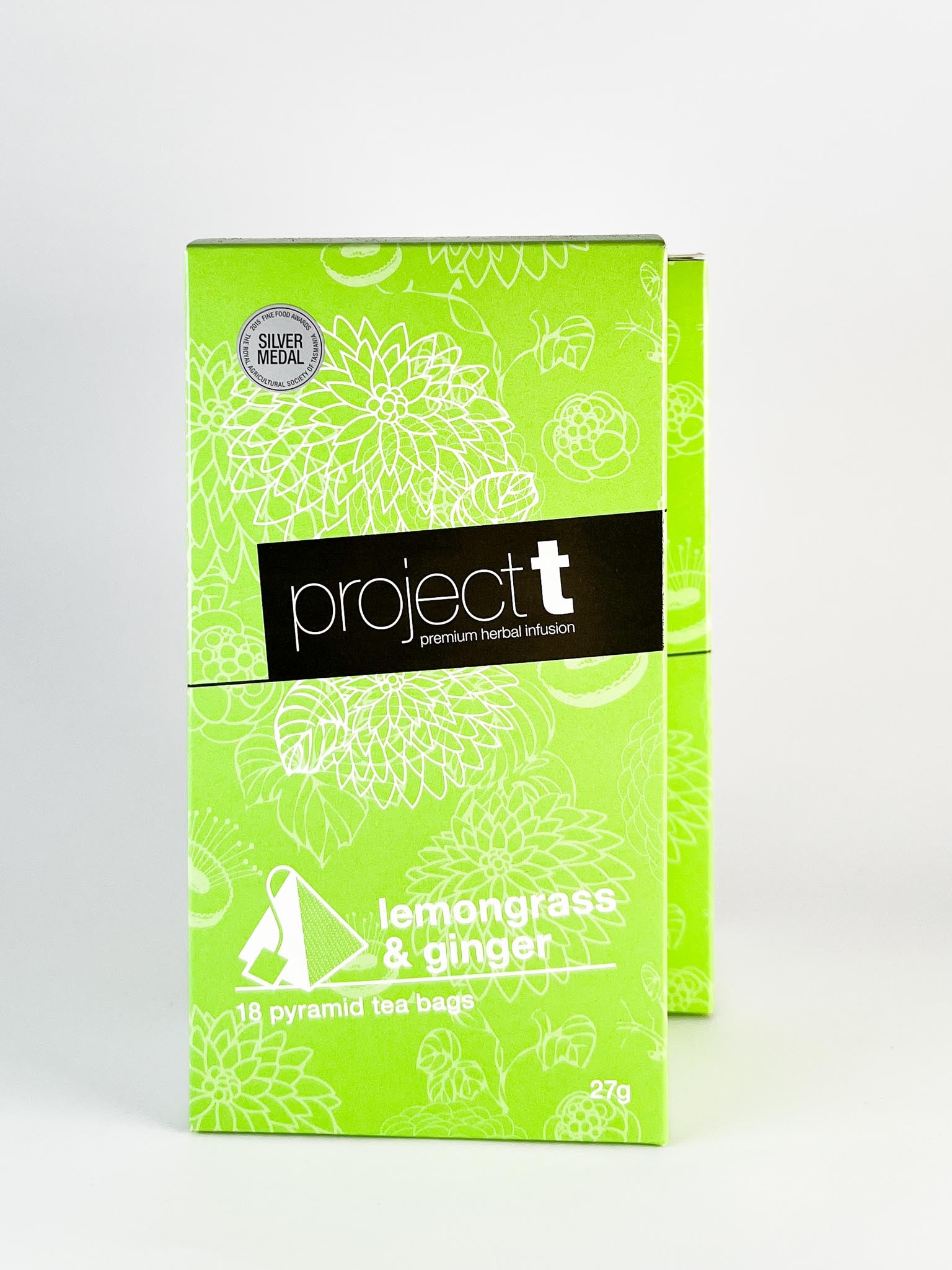 Project T Lemongrass & Ginger Pyramid Tea Bags 18pk